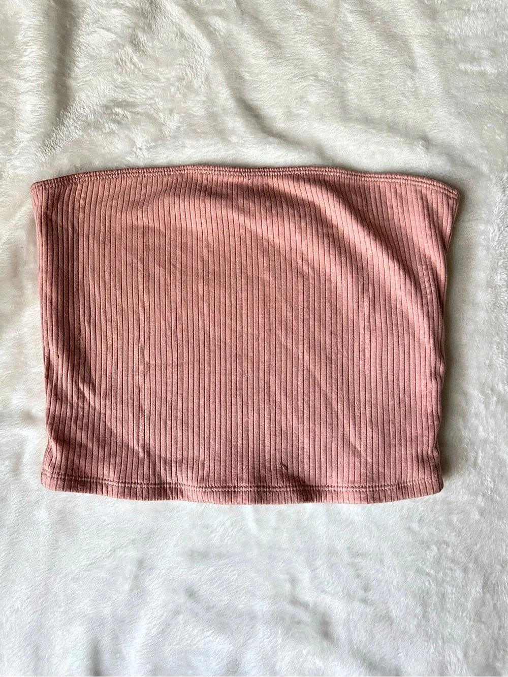 Hollister Ribbed Tube Top Pink Crop Top